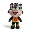 Peluche loup gris doux et souriant, cadeaux, mascotte, jouets animaux, vente en gros