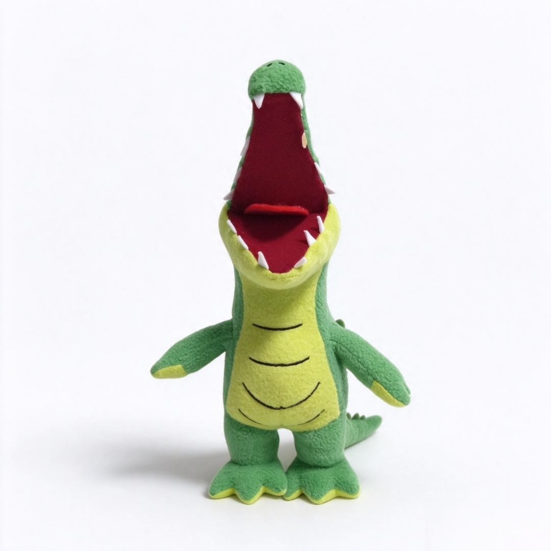 Groen Aligator oulike sagte fleece gevulde pasgemaakte geskenk sagte speelding