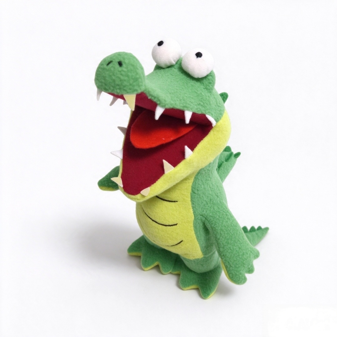 Groen Aligator oulike sagte fleece gevulde pasgemaakte geskenk sagte speelding