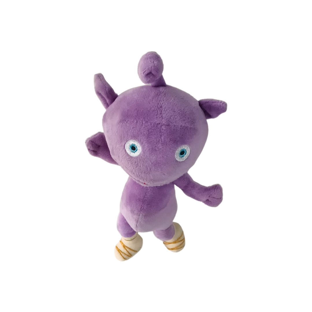 El regalo relleno suave de encargo de la felpa de la mu&ntilde;eca del extranjero p&uacute;rpura embroma los juguetes